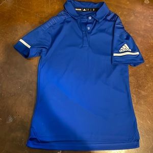 adidas Blue Polo Shirt with White Accents